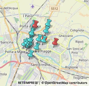 Mappa Via Francesco Flamini, 56124 Pisa PI, Italia (1.34176)