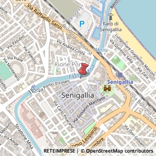 Mappa Via Portici Ercolani, 65, 60019 Senigallia, Ancona (Marche)