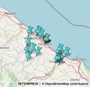 Mappa Piazza Doria, 60019 Senigallia AN, Italia (10.5425)