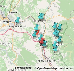 Mappa Località Poggiolino, 50067 Rignano sull'Arno FI, Italia (6.86556)