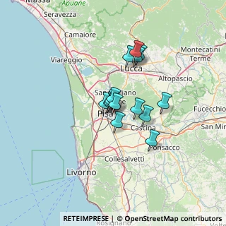 Mappa Via Ferruccio Giovannini 1 Loc. Carraia, 56017 San Giuliano Terme PI, Italia (8.60333)