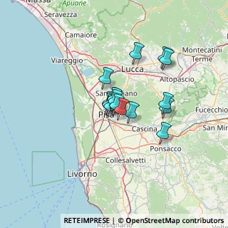Mappa Via Ferruccio Giovannini 1 Loc. Carraia, 56017 San Giuliano Terme PI, Italia (8.28)