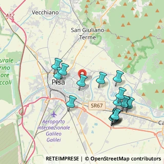 Mappa Via Ferruccio Giovannini 1 Loc. Carraia, 56017 San Giuliano Terme PI, Italia (4.27294)