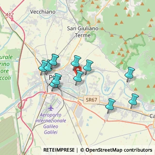 Mappa Via Ferruccio Giovannini 1 Loc. Carraia, 56017 San Giuliano Terme PI, Italia (3.44083)
