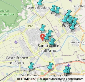 Mappa Via Gastone Sozzi, 56029 Santa Croce sull'Arno PI, Italia (2.501)