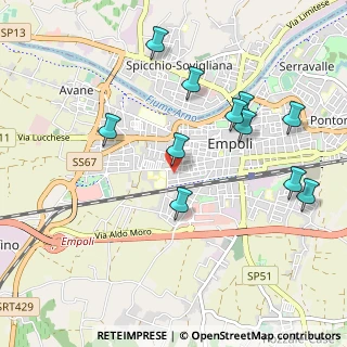 Mappa Via Donatello, 50053 Empoli FI, Italia (1.05364)