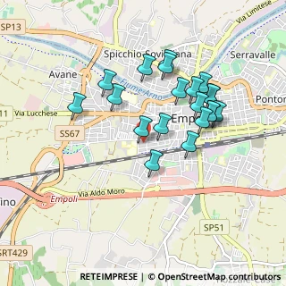 Mappa Via Donatello, 50053 Empoli FI, Italia (0.8535)