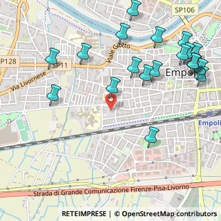 Mappa Via Donatello, 50053 Empoli FI, Italia (0.7045)