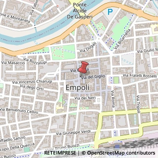 Mappa Via del Giglio, 70, 50053 Empoli, Firenze (Toscana)