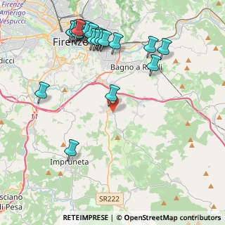 Mappa V.Spinello Aretino, 50012 Bagno a Ripoli FI, Italia (5.234)
