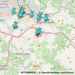 Mappa V.Spinello Aretino, 50012 Bagno a Ripoli FI, Italia (4.95467)