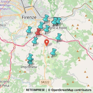 Mappa V.Spinello Aretino, 50012 Bagno a Ripoli FI, Italia (3.49769)