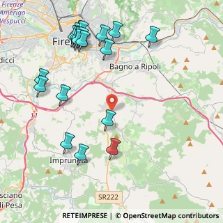 Mappa V.Spinello Aretino, 50012 Bagno a Ripoli FI, Italia (5.2355)