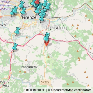 Mappa V.Spinello Aretino, 50012 Bagno a Ripoli FI, Italia (6.351)
