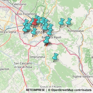 Mappa V.Spinello Aretino, 50012 Bagno a Ripoli FI, Italia (7.221)