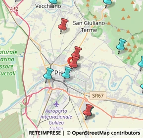 Mappa Via Spartaco Carlini, 56127 Pisa PI, Italia (5.58286)