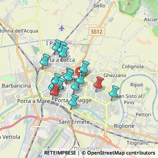 Mappa Via Spartaco Carlini, 56127 Pisa PI, Italia (1.41235)