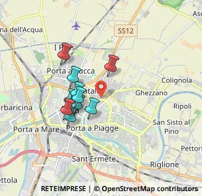 Mappa Via Spartaco Carlini, 56127 Pisa PI, Italia (1.36)