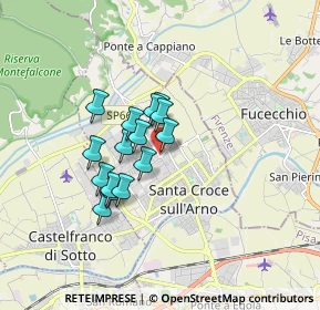 Mappa Via del Bosco, 56029 Santa Croce sull'Arno PI, Italia (1.26067)