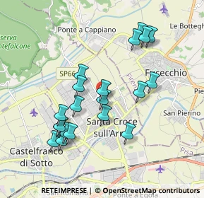 Mappa Via Benedetto Croce, 56029 Santa Croce sull'Arno PI, Italia (1.855)