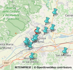 Mappa Via Benedetto Croce, 56029 Santa Croce sull'Arno PI, Italia (3.43167)