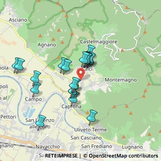Mappa Via del Lungomonte Pisano, 56011 Calci PI, Italia (1.6005)