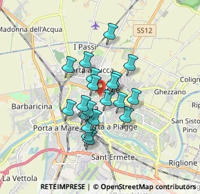 Mappa Via San Lorenzo, 56127 Pisa PI, Italia (1.2585)