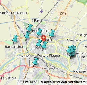 Mappa Via San Lorenzo, 56127 Pisa PI, Italia (2.06733)