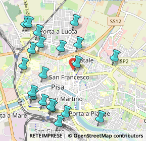 Mappa Via San Lorenzo, 56127 Pisa PI, Italia (1.229)