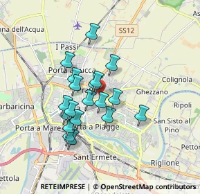 Mappa Via Giuseppe Parini, 56127 Pisa PI, Italia (1.42632)