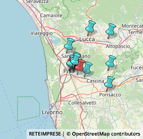 Mappa Via Giuseppe Parini, 56127 Pisa PI, Italia (7.04286)