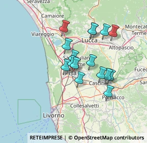 Mappa Via Giuseppe Parini, 56127 Pisa PI, Italia (11.31063)