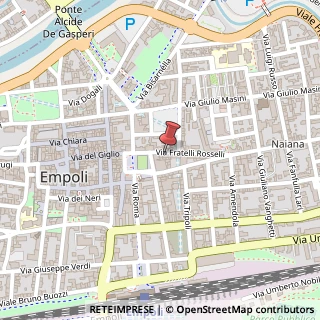 Mappa Via Fratelli Rosselli, 20, 50053 Empoli, Firenze (Toscana)