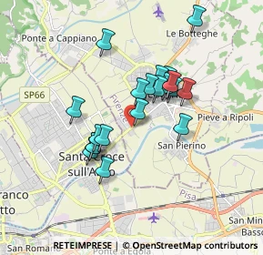 Mappa Via Luigi Banti, 50054 Fucecchio FI, Italia (1.4685)