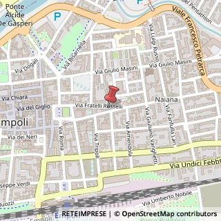 Mappa Via Fratelli Rosselli, 36B, 50053 Empoli, Firenze (Toscana)