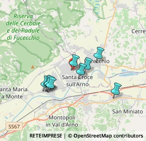 Mappa Via di Pelle, 56029 Santa Croce sull'Arno PI, Italia (3.57182)