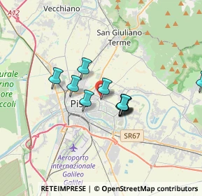 Mappa Via Vittorio Alfieri Ghezzano, 56127 Pisa PI, Italia (2.61455)