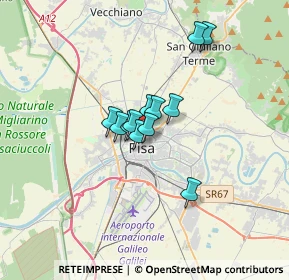 Mappa Piazza Martiri della Libertà, 56127 Pisa PI, Italia (2.125)