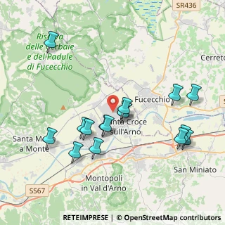 Mappa Via Achille Grandi, 56029 Santa Croce sull'Arno PI, Italia (4.04688)