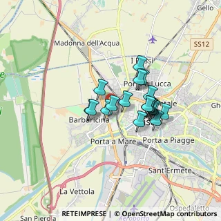 Mappa Via Vittorio Niccoli, 56122 Pisa PI, Italia (1.26316)