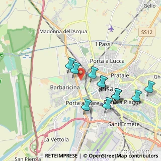 Mappa Via Vittorio Niccoli, 56122 Pisa PI, Italia (1.84583)