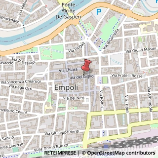 Mappa Via del Giglio, 14, 50053 Empoli, Firenze (Toscana)