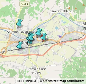 Mappa Via Luigi Cherubini, 50053 Empoli FI, Italia (1.33273)