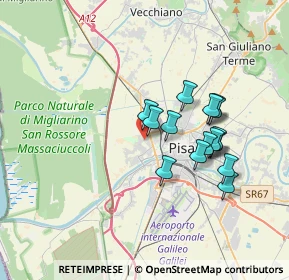Mappa Via Giacomo Brodolini, 56122 Pisa PI, Italia (3.10333)