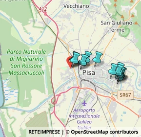 Mappa Via Giacomo Brodolini, 56122 Pisa PI, Italia (3.38267)