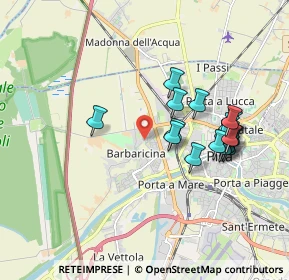 Mappa Via Giacomo Brodolini, 56122 Pisa PI, Italia (1.8375)