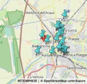 Mappa Via Giacomo Brodolini, 56122 Pisa PI, Italia (1.55294)