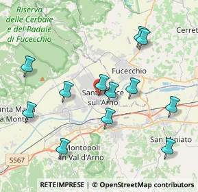 Mappa Via Camillo Benso Conte di Cavour, 56029 Santa Croce sull'Arno PI, Italia (4.25)