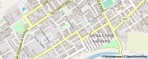 Mappa Santa Croce sull'Arno