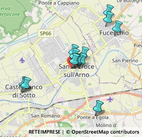 Mappa Via Camillo Benso Conte di Cavour, 56029 Santa Croce sull'Arno PI, Italia (1.8)
